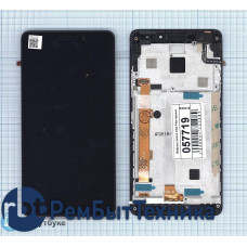 Модуль (Матрица, экран, дисплей + тачскрин) Lenovo Vibe P1m черный с рамкой