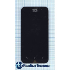 Модуль (Матрица, экран, дисплей + тачскрин) Asus ZenFone Go ZB500KL черный с рамкой