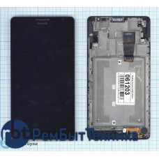 Модуль (Матрица, экран, дисплей + тачскрин) Huawei Ascend Mate черный с рамкой