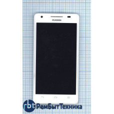 Модуль (Матрица, экран, дисплей + тачскрин) Huawei Honor 3 белый c рамкой