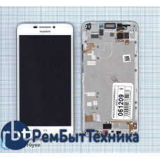 Модуль (Матрица, экран, дисплей + тачскрин) Huawei Ascend G630 белый c рамкой
