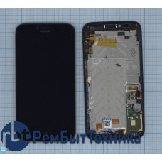 Модуль (Матрица, экран, дисплей + тачскрин) Huawei Ascend Y625 черный с рамкой