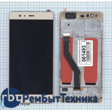 Модуль (Матрица, экран, дисплей + тачскрин) Huawei P9 Plus TFT золотой