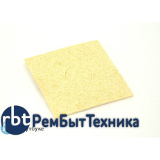 Губка для очистки паяльных жал 60х60 желтая