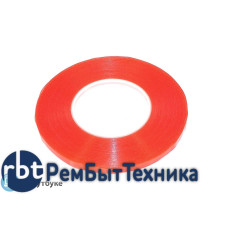 Скотч двусторонний прозрачный 3M с красной защитной лентой ширина 3мм 50м Скотч двусторонний прозрачный 3M с красной защитной лентой ширина 3мм 50м