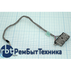 Разъем USB для ноутбука HP ProBook 4720s двойной с кабелем