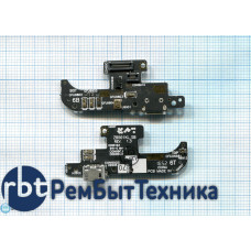 Разъем Micro USB для Asus ZenFone Live ZB501KL (плата с системным разъемом и микрофоном)