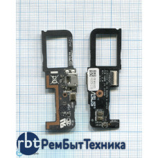 Разъем Micro USB для Asus ZenFone C ZC451CG (плата с системным разъемом и микрофоном)