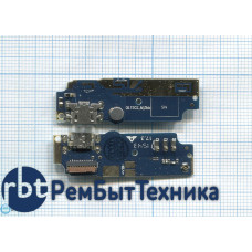 Разъем Micro USB для Asus ZenFone Max ZC550KL (плата с системным разъемом и микрофоном)