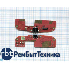 Разъем Micro USB для HTC Desire 300 (плата с системным разъемом)