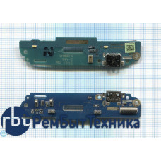 Разъем Micro USB для HTC Desire 601 (плата с системным разъемом и микрофоном)