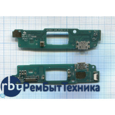 Разъем Micro USB для HTC Desire 828 (плата с системным разъемом и микрофоном)