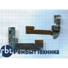 Разъем Micro USB для HTC One M8 Dual (плата с системным разъемом, аудио разъемом, микрофоном и шлейф Разъем Micro USB для HTC One M8 Dual (плата с системным разъемом, аудио разъемом, микрофоном и шлейф