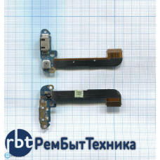 Разъем Micro USB для HTC One M7 (плата с системным разъемом, микрофоном и шлейфом)