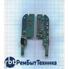Разъем Micro USB для HTC One X9 Dual (плата с системным разъемом и микрофоном)