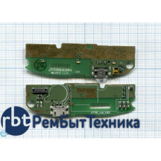 Разъем Micro USB для Lenovo A750 A770 (плата с системным разъемом)