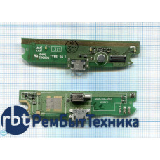 Разъем Micro USB для Lenovo A830 (плата с системным разъемом, микрофоном и вибро)