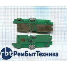 Разъем Micro USB для Lenovo  A790 A850 A870 (плата с системным разъемом и микрофоном)