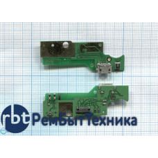 Разъем Micro USB для Lenovo S930 (плата с системным разъемом и микрофоном)