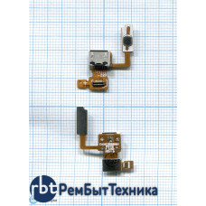 Разъем Micro USB для LG Optimus Black P970 на шлейфе с кнопкой включения