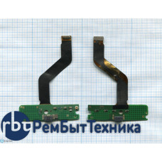 Разъем Micro USB для Nokia Lumia 720 (плата с системным разъемом, микрофоном и шлейфом)