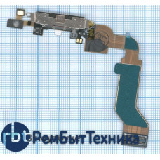 Шлейф с разъемом питания (Dock Connector) для Apple IPhone 4S черный