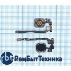 Кнопка HOME в сборе с механизмом и шлейфом для Apple iPhone 5S черная