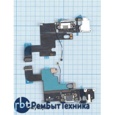 Шлейф разъема питания с аудио-разъемом для iPhone 6 белый