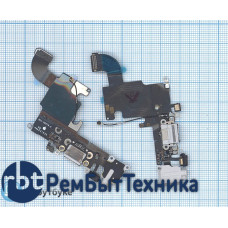 Шлейф разъема питания с аудио-разъемом для iPhone 6S серый