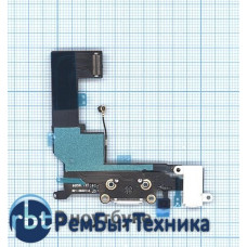 Шлейф разъема питания с аудио-разъемом для iPhone SE белый