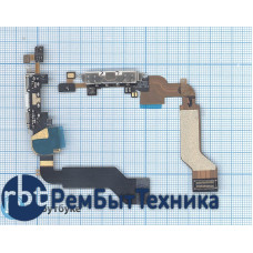 Шлейф разъема питания для iPhone 4S белый