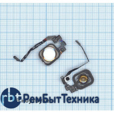 Кнопка HOME в сборе с механизмом и шлейфом для iPhone 5S золотая