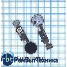 Кнопка HOME в сборе с механизмом и шлейфом для iPhone 7/7 Plus черная