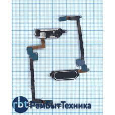 Кнопка HOME в сборе с механизмом и шлейфом для Samsung Galaxy Note 4 N910 черная