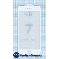 Защитное стекло 4D для Apple iPhone 7/8 белое