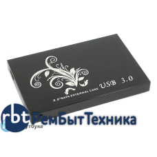 Бокс для жесткого диска 2,5" алюминиевый USB 3.0 DM-2512 черный