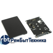 Бокс для SSD диска M2 с выходом SATA пластиковый, черный