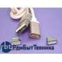 Кабель для зарядки от USB магнитный micro USB/Lightning