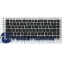 Клавиатура для ноутбука Asus UL20 eee 1201 черная с серебристой рамкой Клавиатура для ноутбука Asus UL20 eee 1201 черная с серебристой рамкой