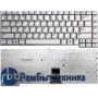 Клавиатура для ноутбука Samsung M50 серебристая