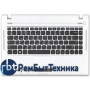 Клавиатура для ноутбука Samsung Q430 топ-панель серебристая