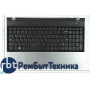 Клавиатура для ноутбука Samsung 300E5A 305E5A черная топ-панель серебристая