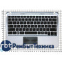 Клавиатура для ноутбука Samsung NF310 черная, топ-кейс серебристый BA75-02753C