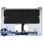 Клавиатура для ноутбука Apple A1369 2011+ черная с подсветкой плоский ENTER топ-панель