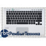 Клавиатура для ноутбука Sony Vaio VPC-SB VPC-SD серебристая топ-панель  (for fingerprint reader)