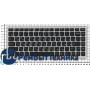 Клавиатура для ноутбука Lenovo IdeaPad U410 черная с серебристой рамкой Клавиатура для ноутбука Lenovo IdeaPad U410 черная с серебристой рамкой