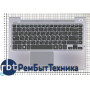 Клавиатура для ноутбука Samsung 535U4C NP535U4C 535U4C-S02 BA75-04038M кнопки черные, панель серая
