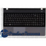 Клавиатура для ноутбука Samsung 300E5A 305E5A черная топ-панель темно-серая