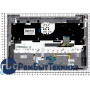 Клавиатура для ноутбука Samsung NP-535U3C 535U3C BA75-04055M черная топ-панель серебристая