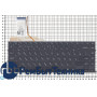Клавиатура для ноутбука Samsung NP900X4B NP900X4C черная с подсветкой бельгийско-французская клавиатура AZERTY большой Ентер + наклейка с русскими буквами на клавиши